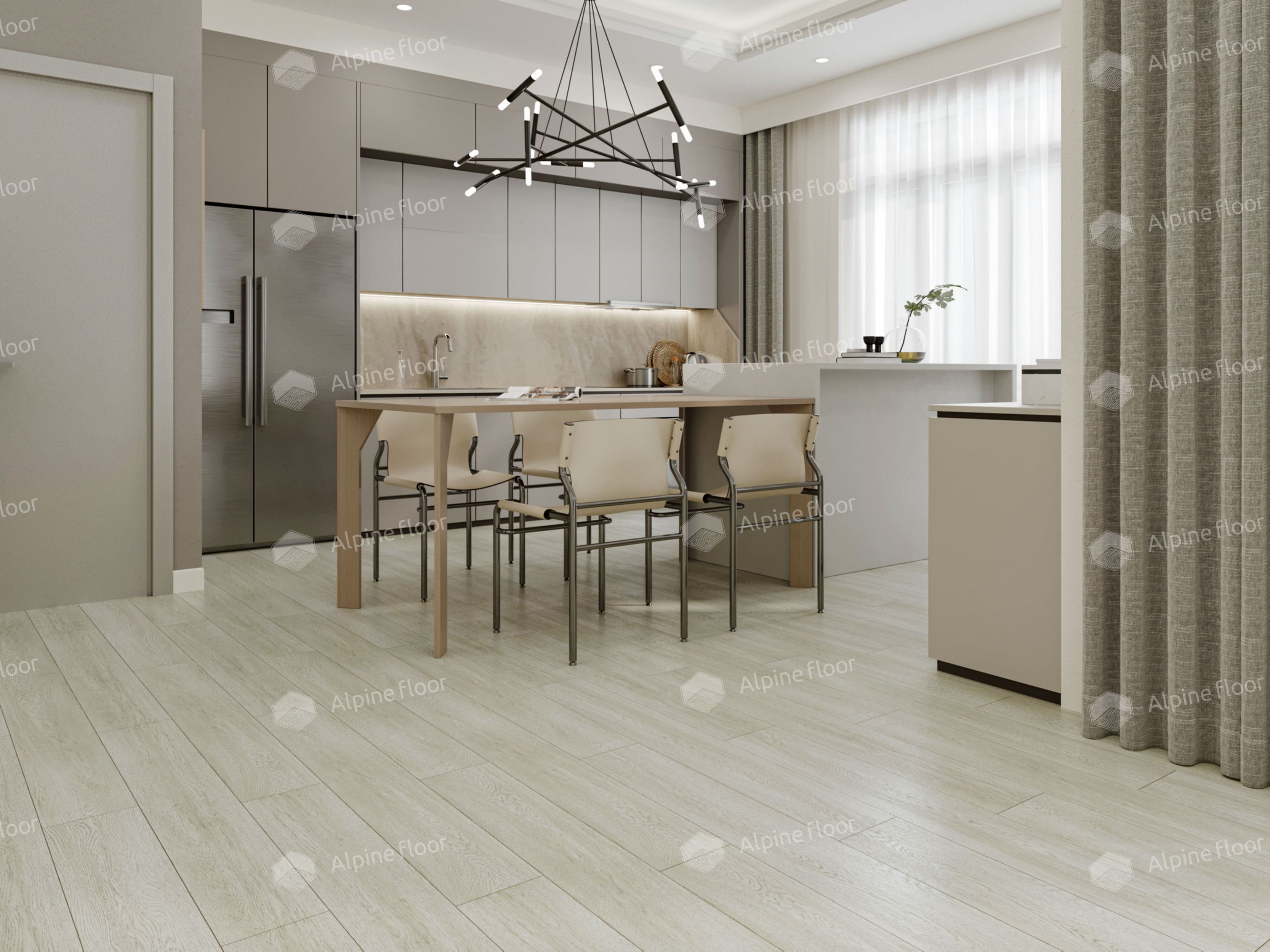 Замковый виниловый пол Alpine Floor Solo ЕСО 14-201 Виваче, упаковка 2.23 м2