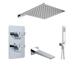 Душевой комплект Allen Brau Infinity 5.21316-00.SET1 (с внутренней частью, 3 выхода) хром